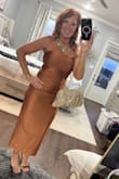 Loved the dress! It was the perfect fall color and I received so many compliments. Classic style that is timeless with pop of color. - Suzanne A.