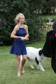 I had bought the longer version of this dress for a wedding ("mythical kind of love"). I was in LOVE with delicate and beautiful the dress was. I was going to buy the longer version and alter it shorter for a bridesmaid dress. Was SO excited when I saw this available in navy blue. It is perfect length for me, and I'm so excited to wear it!

**updated** I attached a candid image of the dress (other pictures it was hidden from the bouquet). One of my favorite purchases from LuLu's! It was extremely delicate and classy. - Jenna D.