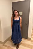 Overall, the dress looks really nice, and I got a lot of compliments! However, the bust was too big for my small chest, even after I tied it as tight as possible and made the straps as short as possible. The dress is also pretty long, I'm 5'7, and I think I would have had to wear 4" heels to not trip on the dress. I ended up hemming it to my mid-calf instead, which worked well and made it a tad less formal! - Alexa H.