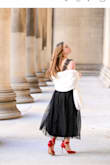 I purchased this for my daughter for our family's Christmas pictures this year. I love the entire look - the white faux fur stole is also from Lulu's! - Jennifer R.
