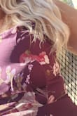 I have this dress in blue and it was beautiful. Within 15 minutes of putting the purple dress on, the seam ripped on my chest. Im not that large in my chest area. First time I've ever been disappointed in an order from here - Kaitlin H.