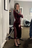 I couldn't have gone with a better choice. I left comfortable, confident and beautiful in this dress. I was given soo many compliments on how beautiful it was from the lace side to the velvet material. So happy with my purchase! - Alexandra M.