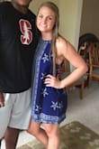 I loved this dress and it was the perfect length but I let a friend borrow it and she washed/dried it and it shrank!! I can no longer wear it as a dress although it can be warn as a tunic/shirt. But DO NOT dry this dress. - Natalie S.