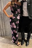 The dress fit great and was very comfortable. Thinner than I thought, but I didn't mind that at all. Only problem was that I noticed the seam below my hips ripped on both sides the minute I sat down. Other than that, loved it. - Kelly P.