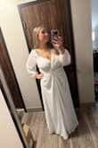 I tried on so many dresses and finally found this one. I loved it and worked perfectly for my rehearsal dinner! - Jordyn N.