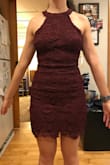 Very cute and I loved the chunkier lace! But with my hourglass shape, it fit my hips well but there was a little too much fabric at my waist  which made the dress not so flattering, so I'll be returning it. Darn! - Haley F.