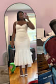 Made a great reception dress. Felt very pretty - Abby P.