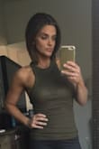 This tank is so cute and comfy; it is a little see-through, but a strapless bra will work. - Jennifer D.