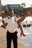 I wore this for my wedding dress. It was a courthouse wedding and it was just beautiful. Fit perfectly. Nice and tight. Not too tight above the knees. I wish that we could submit photos! - Zorri W.