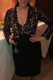 I wore this dress to my surprise birthday party and it was amazing! I was able to utilize the hooks for when around family and then unhook when with friends. God compliments ALL NIGHT! Super versatile, very flattering and a great addition to my closet! - Frances S.