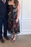 I absolutely loved this dress. I have a short torso, and a high small waist compared to my hips. This was so so flattering and completely hid my lower stomach while accentuating my curves and chest. I got so many compliments. It feels well made and is very comfortable. - Margaret L.