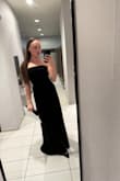 Love this dress for the gala I went to, I got so many compliments on it, would highly recommend! It was a little tight getting it on, but then it fit perfectly. I did have to pull up the top some throughout the night, but I also have really small boobs lol - Olivia P.
