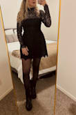 The quality is amazing and the dress looks gorgeous but size up - Ana F.