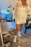I ordered this skirt for a Christmas party to go under my white sheer top and it looks perfect and fits. Great I am 5'4 137 and got a medium. - Sarah W.