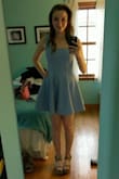 This is the perfect skater dress! Super classy, great length, great neckline. The dress fits very well, and is a little stretchy so it hugs all the right places!
I wore this to a wedding and the bride said my dress was her favorite! I actually ended up buying this dress in every color! It's definitely my go-to dress. - Edie K.