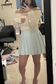 I was surprised at how soft this was when I took it out of the package! I was worried it wouldn't stay up, but it's quite stretchy and holds onto your shoulders well. It's really classy and cute. Not too thick that I can't stuff it into a snug-fitting skirt, and not too thin that it's really see-through (though slightly - I'd wear a nude bra). 5'0, 32C, 27", 36". The length is not ridiculous like most sweaters and is really flattering on a petite person. My shoulder width is ~15.5 inches and I ordered a small; I normally bounce between XS and small for Lulus sizing. - Elizabeth F.