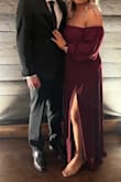 Love this dress. The fit was perfect, a tiny bit long for my height. Gorgeous color.  Felt very supportive, I didn't have to keep pulling it up throughout the night. - Samantha C.