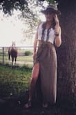 I wanted this skirt to sit a bit high waisted and it's prefect!! Grabbed this skirt and the Here I Go White Lace Brami for a complete outfit and couldn't be happier with how it turned out. - Meghan T.