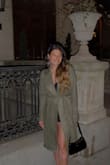I LOVE this coat! Perfect for the fall or winter, as it's super soft and very long. Olive green looks good on so many people, and I received tons of compliments. The belt is super high quality and can be tied tightly or loose. This is a great coat to wear to a nice dinner, girls night out, or even to the office. - Rachel J.