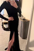 I needed a dress asap for the Marine Corps ball. I'm super petite with a huge bust so finding dresses is always frustrating and requires lots of alterations, which I didn't have time for. Size XXS can run big for me so I was hesitant when the size recommended by Lulus was XS. I ordered both, and turns out, they know what they're talking about. The XS fit perfectly with enough stretch to cover my busy without the zipper busting. Great experience all around. - Marissa M.