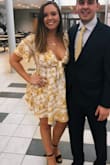 Wore this dress to a cocktail event and it was an absolute it! The print is so unique and fun and the fit was perfect and so flattering! I always get nervous about ordering online but this dress was adjustable in the front with the tie. I don't love to show my chest too much and the adjustable ties helped keep my ladies in check. I got so many compliments on the dress and can't wait to wear it again! Thanks Lulus. - Katherine A.