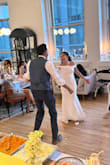 I wore this dress for my wedding and I absolutely loved it. I ordered a size S because the XS was sold out; it was a little big, but it felt comfortable in my arms. I had to have the dress shortened by about 10cm because it was too long for me. However, I felt sensational wearing my dress and seeing how everyone appreciated it. I truly felt radiant that day. And it arrived in two days. - Isabel L.