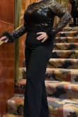 Wore this outfit to the Rockettes. Very festive, and was very comfortable. I'm a size 10 and short. I ordered a large, and it was the perfect fit. I did have to have it hemmed, which was expected. - Sharon M.