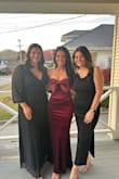 The fabric is stretchy, very comfortable! Was not heavy at all. Received so many compliments!!! - Aleah G.