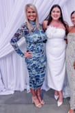 I ordered this dress for my daughter's dress rehearsal and rehearsal dinner. I was worried that it was gonna be too small or I was gonna be too old to wear it. My daughters picked it out. It was perfect. I love the dress. It fit true to size.!
#MOB Lots of compliments - Amy L.
