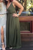 I really loved the way this dress looked on the model but it was pretty big in the boob area for me. I didn't wear a bra because of the open back and didn't really love the look of it (normally I can wear no bra and feel completely comfortable). Still overall a really pretty dress! - SHANNA N.