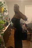 I have wide shoulders, and did not like how this dress looked when I would turn around lol. Cute dress, but not for me and my shoulders. - Maimouna D.