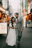 This was the perfect flowy dress. I wore it to my honeymoon photo shoot in Japan. I had to get it hemmed because I wasn't planning on wearing heels. If you plan on wearing heels then it would be perfect length. I'm 5'2 and the small was perfect. - Jocelyn C.