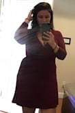 I'm VERY curvy but this dress is adorable! It is a tad short so if you're tall be careful! I'm so short it doesn't matter! I love it! - Aly G.
