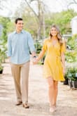 I am obsessed with this dress so much I wore it for my engagement photos. The waist was a little too big though. Probably should have ordered an x small. - Katie A.