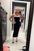 Love this dress and very flattering for someone who doesn't love their stomach/hips/love handles. - Michelle S.