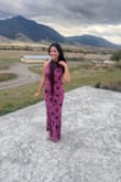 Wore this dress to a fall wedding, and I received so many compliments! It fit perfectly and hugged in all the right places. At 5'9, it was the perfect length. I wore kitten heels. The price is insane. Don't pass this up. I added a fun necklace, as you see in pics, but the dress would be stunning with simple accessories too. - Angela A.