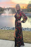 This dress is amazing!!! I ordered it for a wedding and received so many compliments. You will not be disappointed with this dress. The sleeves add so much elegance! I can't wait to wear it again. - Valerie H.