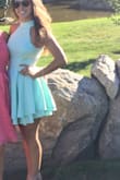 This dress is amazing!! It fits absolutely perfectly. I wore it to a wedding and got numerous compliments. The color is so beautiful. Not too short, the perfect length. Highly recommend this dress!! - Amy B.