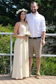 I used this dress for a super casual wedding dress and it went perfect for  the occasion. It fit a little long but everywhere else it fit fine. I ordered a small. - Amanda I.