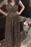 Completely love it. This is as comfy as my "around the house" clothes. No itching. Has some stretchiness. Also easy enough to get on and off by yourself. Will be perfect for a retro-ish wedding. Only thing missing that would make it perfect are pockets. Why is it almost 2026 and it's still not the default for everything to have pockets :,) - Nancy N.
