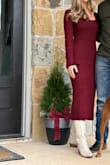 Wore this for family Thanksgiving, Christmas card pics, and will continue to wear for church, etc. I'm really happy with it! Super comfortable and looks more expensive than it is in my opinion. - Virginia B.