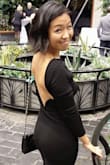 I've been eyeing this dress for awhile and finally made the plunge.  I have absolutely no regrets.  For the price, this dress is made of a thicker quality fabric and yet has enough stretch to be forgiving.  I am on the shorter side (5'2") and the length was not a problem.   This dress is gorgeous and I received so many compliments.  It's classy but sexy and I highly recommend it.  The only thing I didn't like was that the sleeves were a bit too long but I ended up pushing them up and it  looked just fine. - Melissa A.