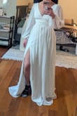 Medium was too large. Small fit nicely. Very flowy whimsical. Just not my one but very pretty. - Rebecca R.