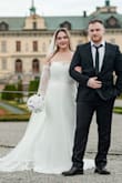 A perfect dress for a small wedding ceremony. It fits good but a little too long for my high (I'm 164cm), just the arms were little bit uncomfortable because they kept slipping off. In general, it was perfect, love it! - Azra A.