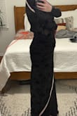 This dress was it. I loved it. Until I turned to the side, and the zipper was all bent and made a weird spike on my back. I did everything I could to get it to lay flat but nothing worked. It's just too long. I'm so disappointed. - Haley R.