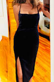 I bought this for a Christmas Party, and I cannot wait to wear it! It fits great and has a great feel to it! The blue is very flattering! - Cathy F.
