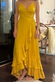 The dress was a bit tight, the cut was flattering, but the dress didn't photograph well. Maybe it was the fabric. It was higher quality than your average Amazon Dress. I would wear it for a party, but not a bridesmaid dress. - Christina N.