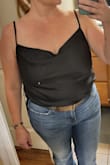 This fits perfectly, which is difficult to do with a bigger bust! The adjustable straps were a nice touch. I only wish the shoulder straps were a little closer together. - Christina L.