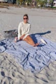 Perfect dress for Thanksgiving. Appropriate but cute! The sweater is nicely made, the shirt has 2 layers so not see thru. Loved it! I bought a size medium. - Sara G.