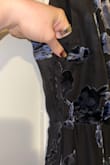 The dress fit me perfectly. There were no areas it was tight or snug and the dress still ripped. I bent over to sign a letter and the side of the dress ripped. I am so disappointed. - Jessica A.